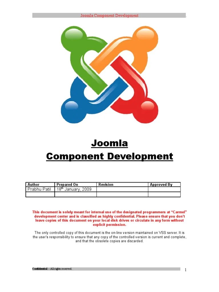 Joomla Component Development Backend Information Technology Management Areas Of Computer Science