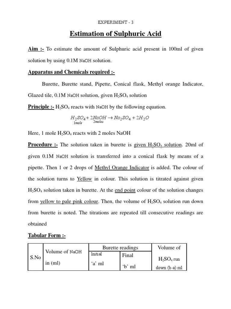 Volumetric Analysis 3 PDF Titration Chemistry