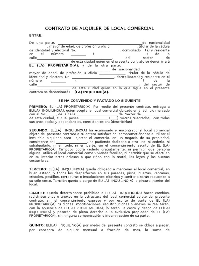 05_contrato de Alquiler de Local Comercial RD Propiedad Pagos
