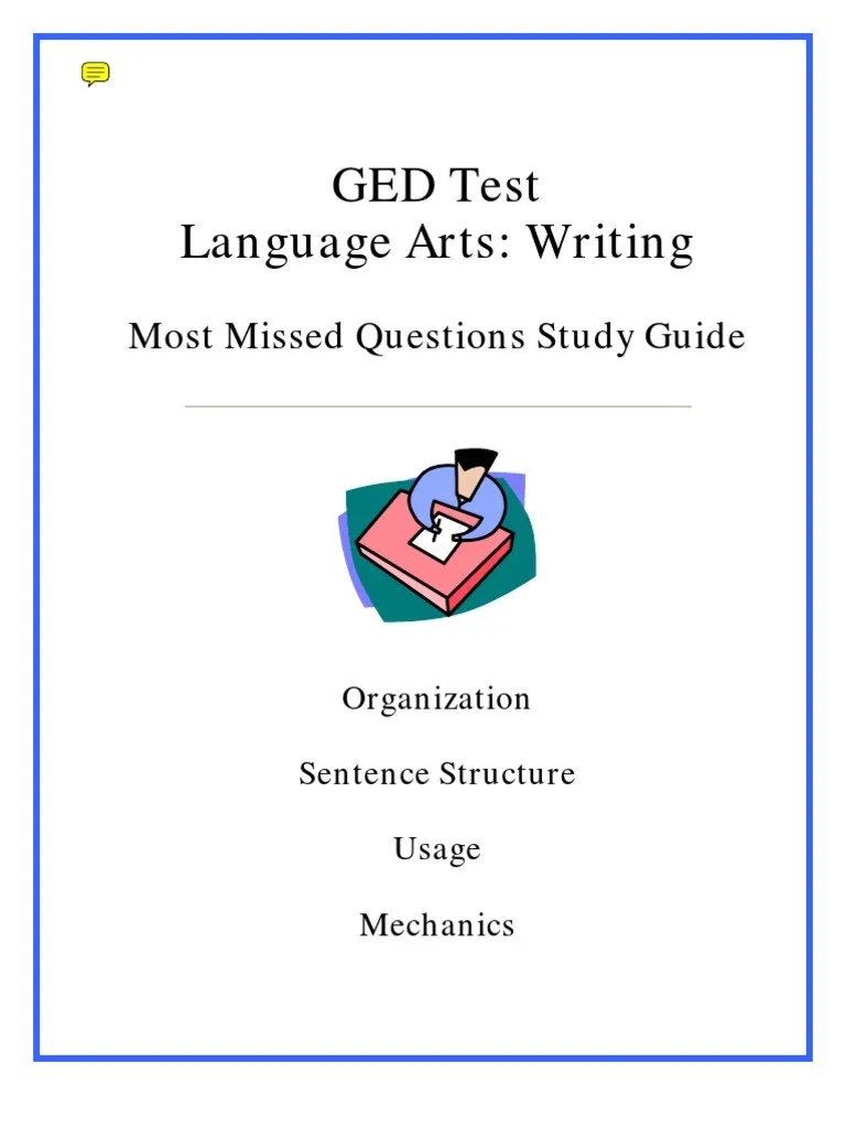 GED LA MostMissed 200703 General Educational Development Test