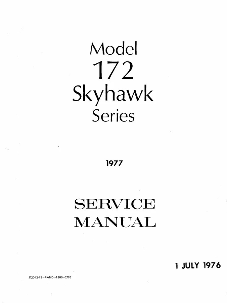 Cessna172 Skyhawk Manual | PDF