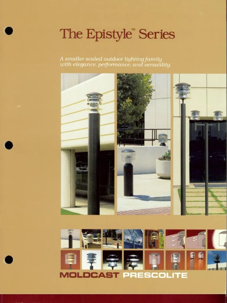 Moldcast Lighting Epistyle Series Brochure 1986