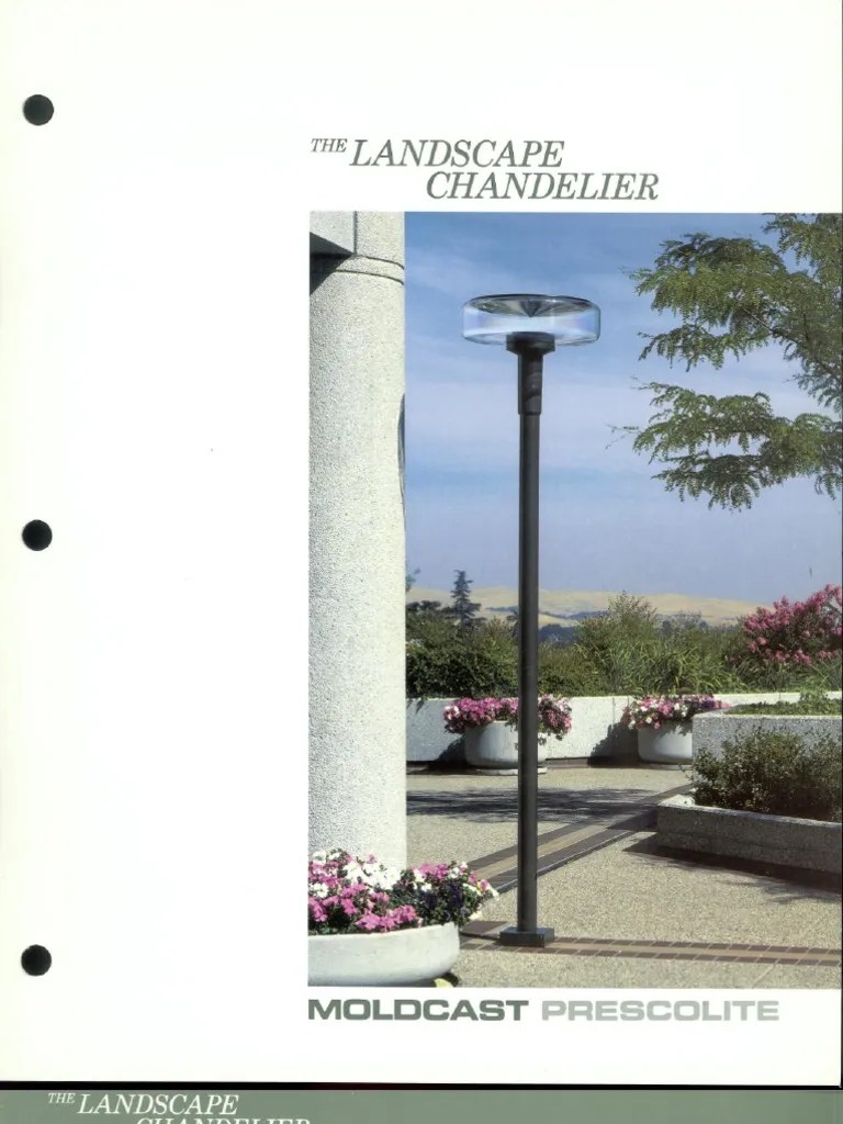 Moldcast Lighting Landscape Chandelier Brochure 1987