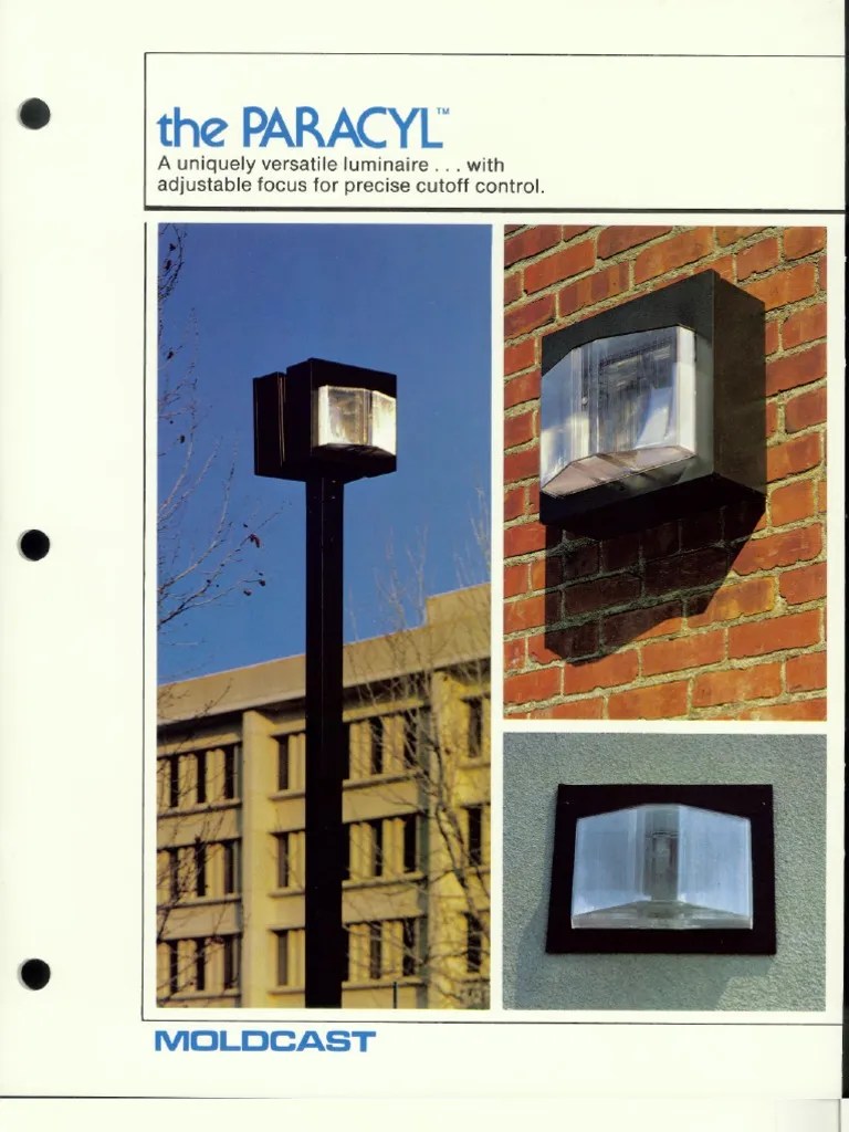 Moldcast Lighting Paracyl Brochure 1983 PDF