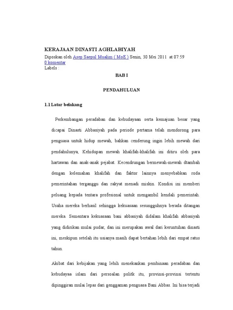 Spi Dinasti Aglabiyah | PDF