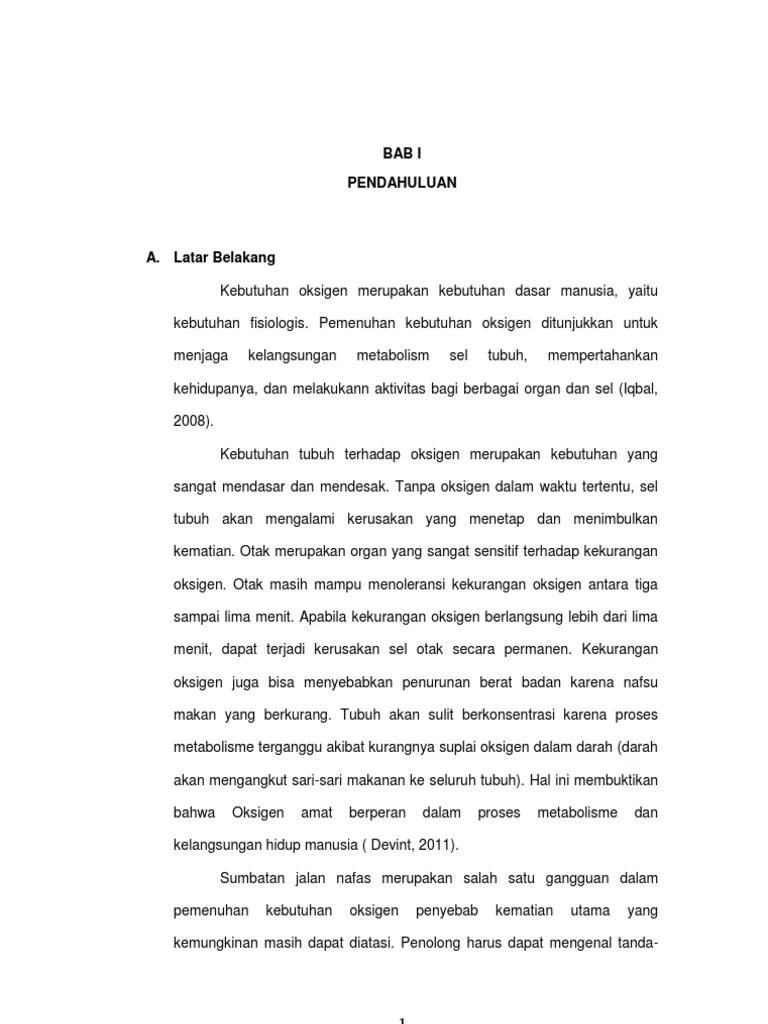 KTI Bersihan jalan nafas pada Bronkopneumonia/pneumonia