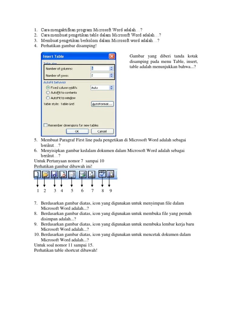 Kisi Kisi Kelas 8TIK | PDF