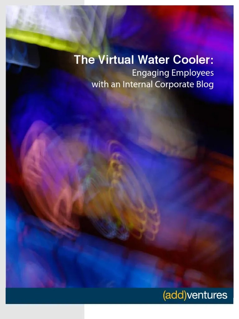The Virtual Water Cooler PDF Blog Leadership