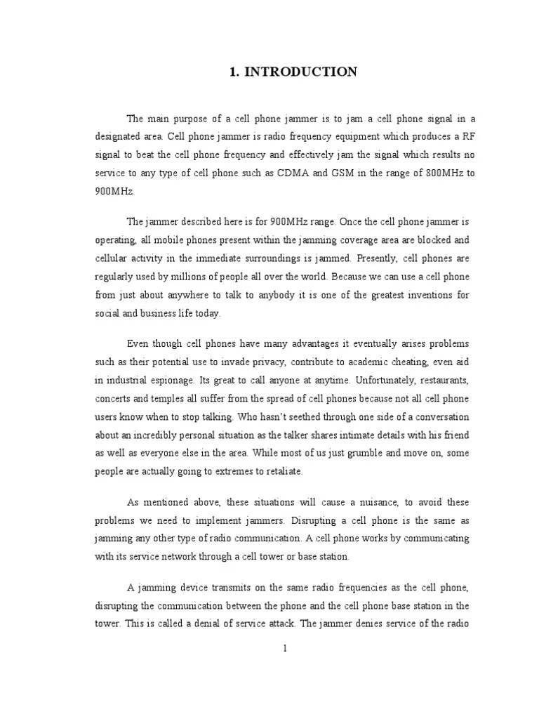 Cell Phone Jammer PDF Rectifier Amplifier