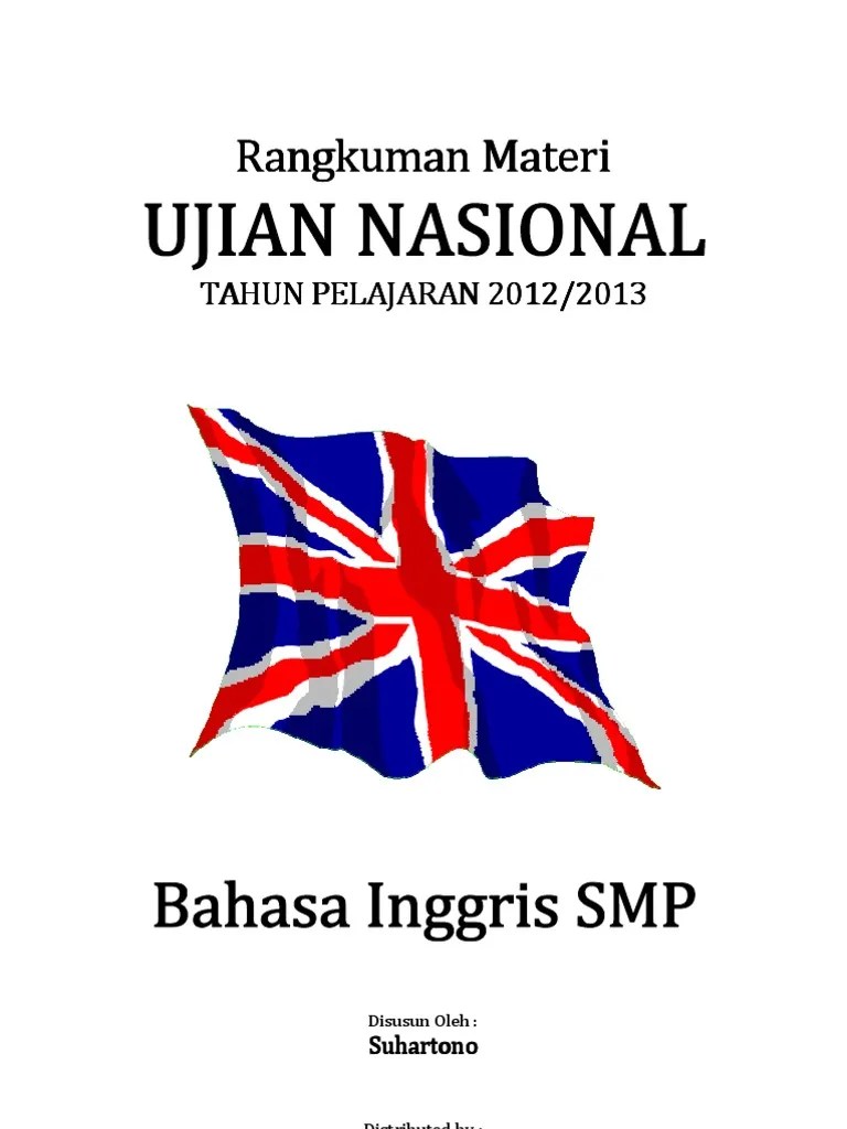 Rangkuman Materi UN Bahasa Inggris SMP 2013.pdf Kata Kerja Adjektiva