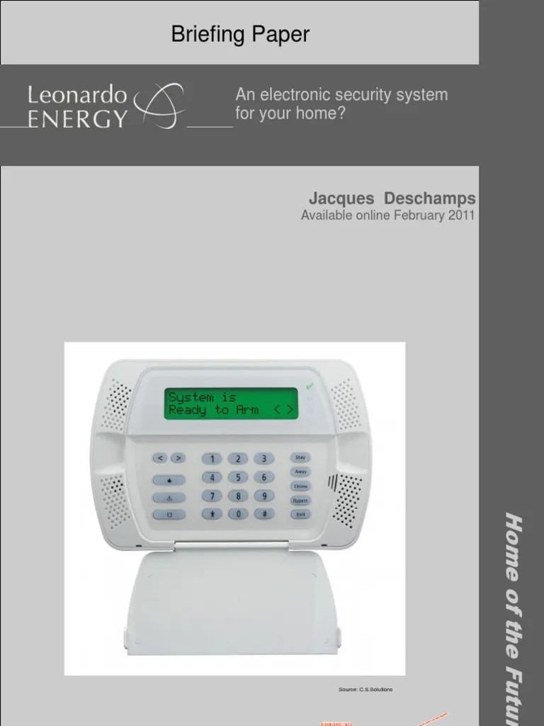 An Electronic Security System For Your Home PDF Security Alarm