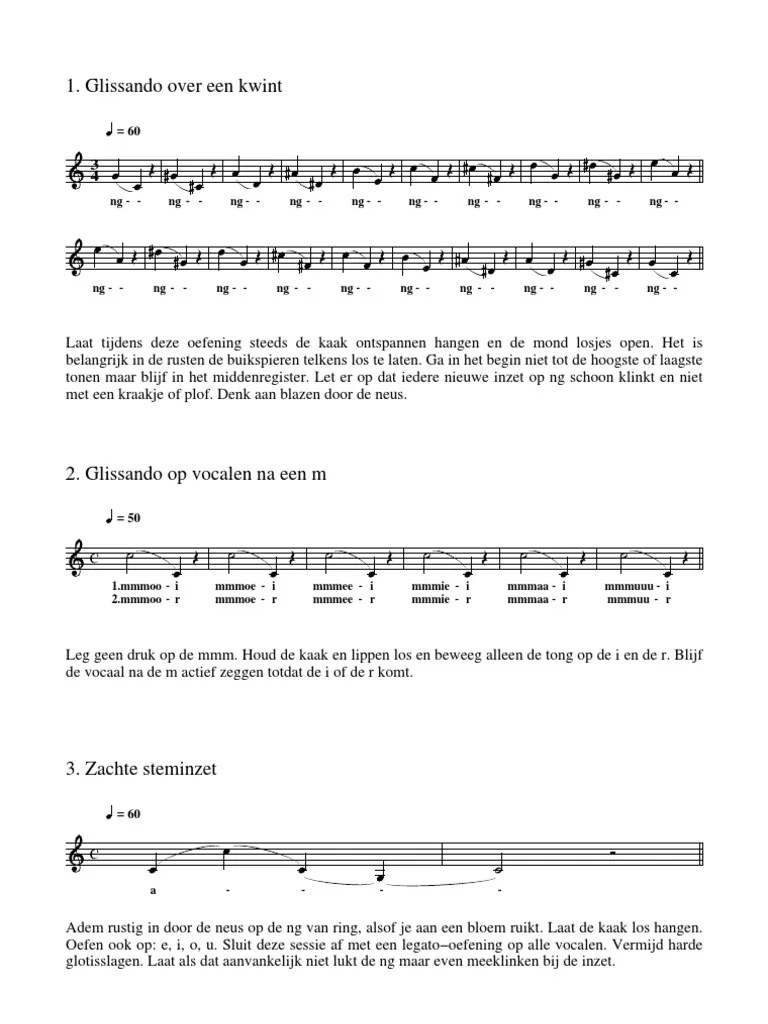 Vocal Exercises PDF