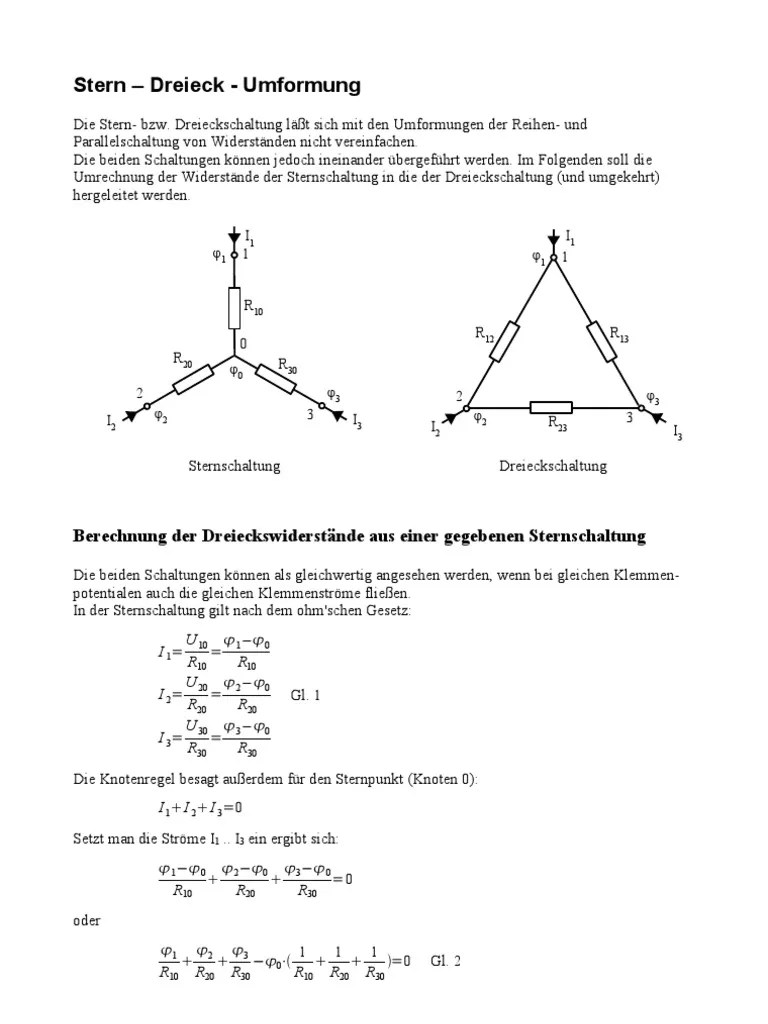 Stern Dreieck Herleitung