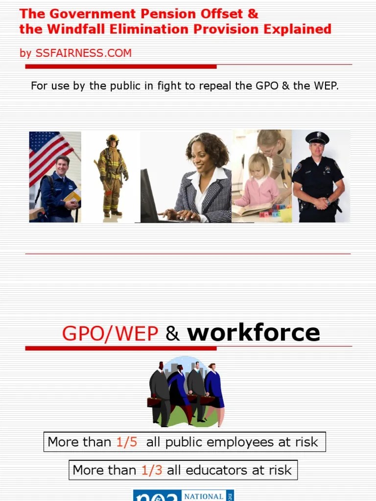 The Government Pension Offset and The Windfall Elimination Provision