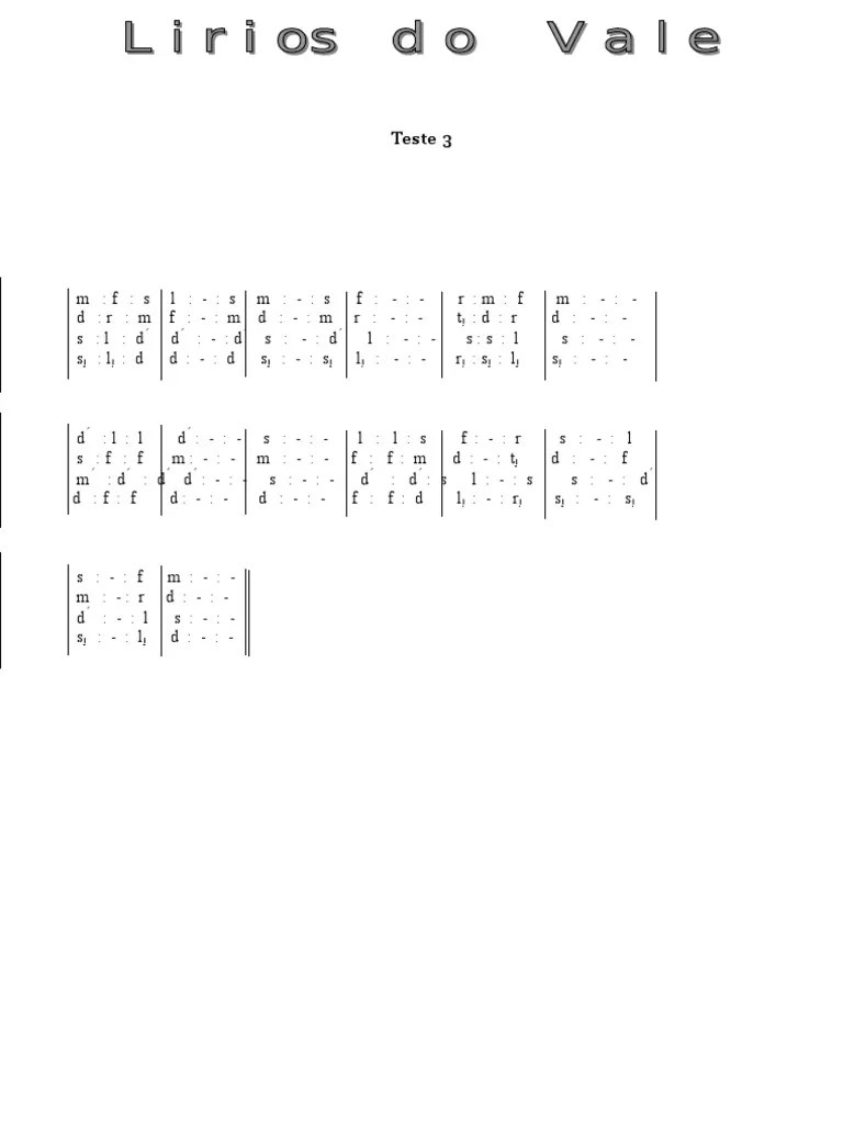 Tonic Solfa Exercise 1