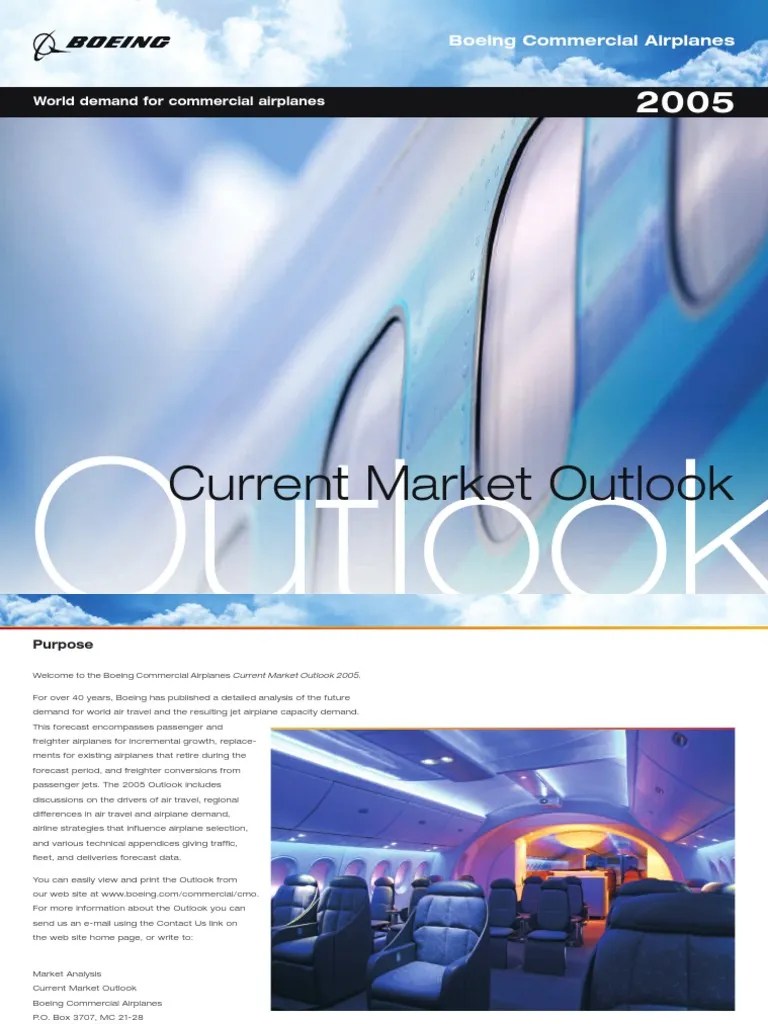 Boeing Market Outlook 2005 PDF Airlines Low Cost Carrier