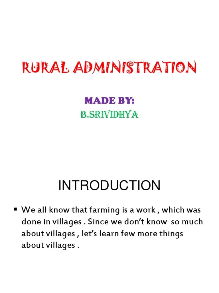 Rural Administration.ppt