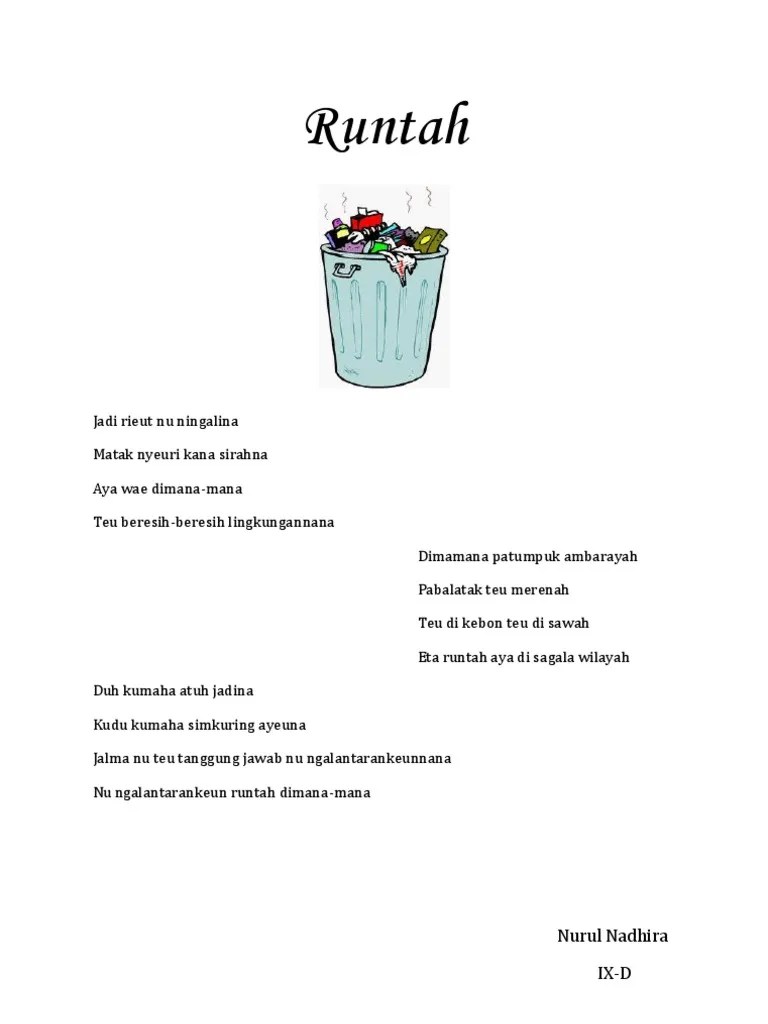 Puisi Bahasa Sunda Untuk Kekasih