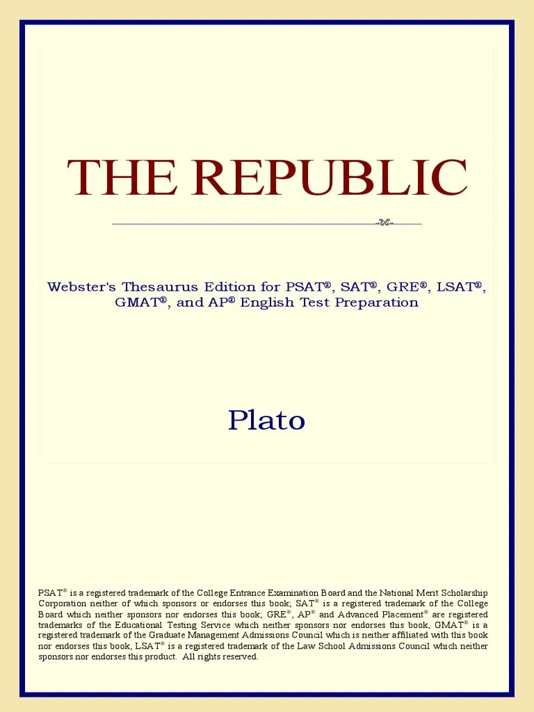 Plato Republic PDF Plato Metaphysics