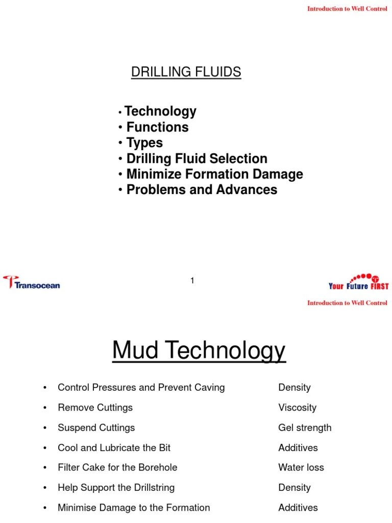 Drilling Fluids PDF Chemical Engineering Chemistry