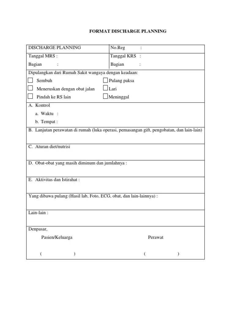 Printable Discharge Planning Worksheet Printable Word Searches