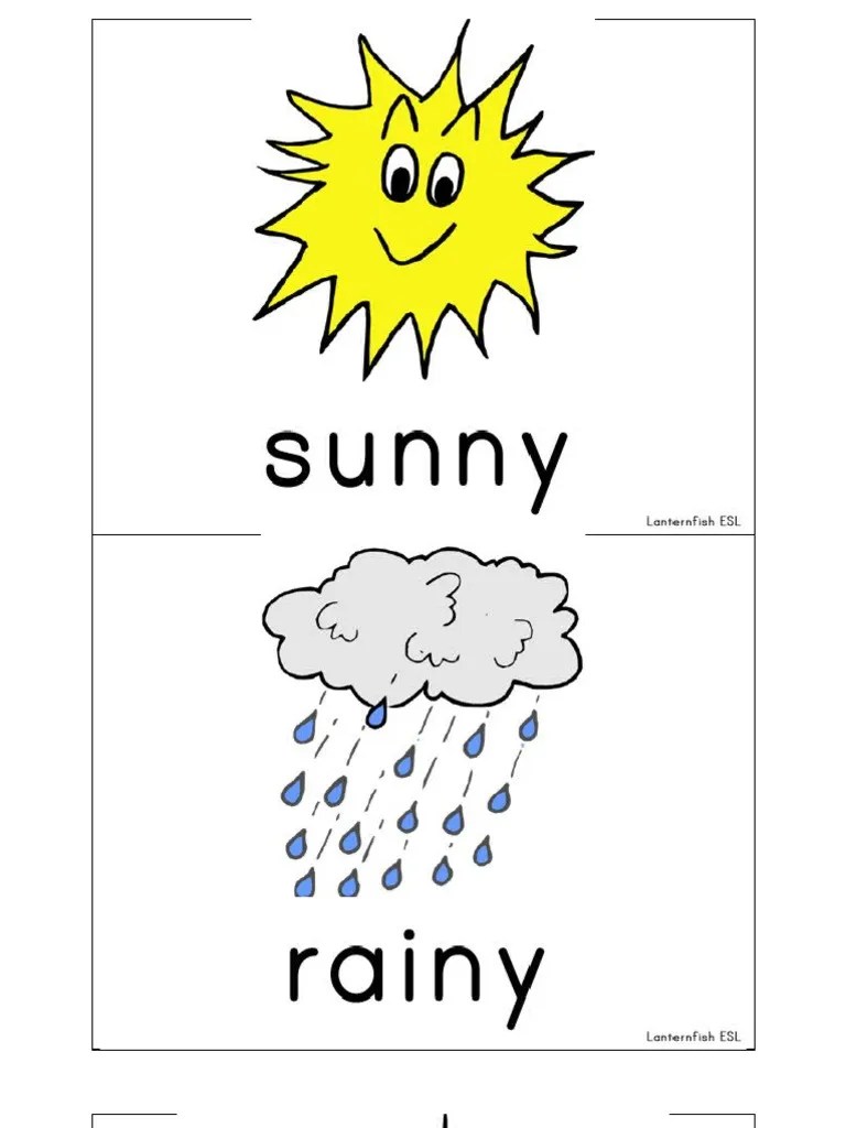 Weather Flashcards