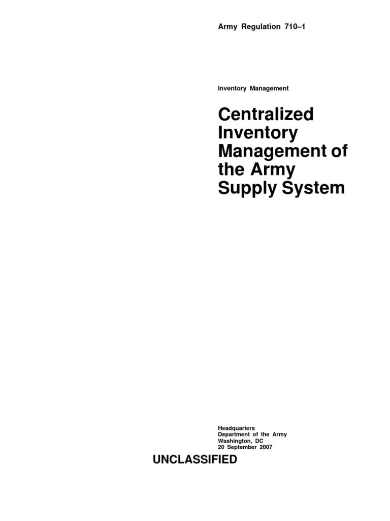 ARMY REGULATION 7101 PDF