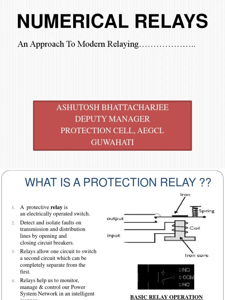 Numerical Relays Relay Field