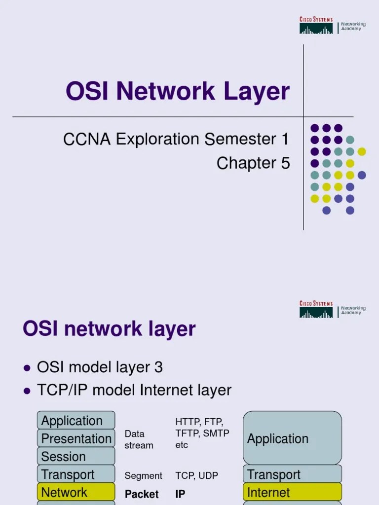 Chapter 5 OSI Network Layer Router Protocols