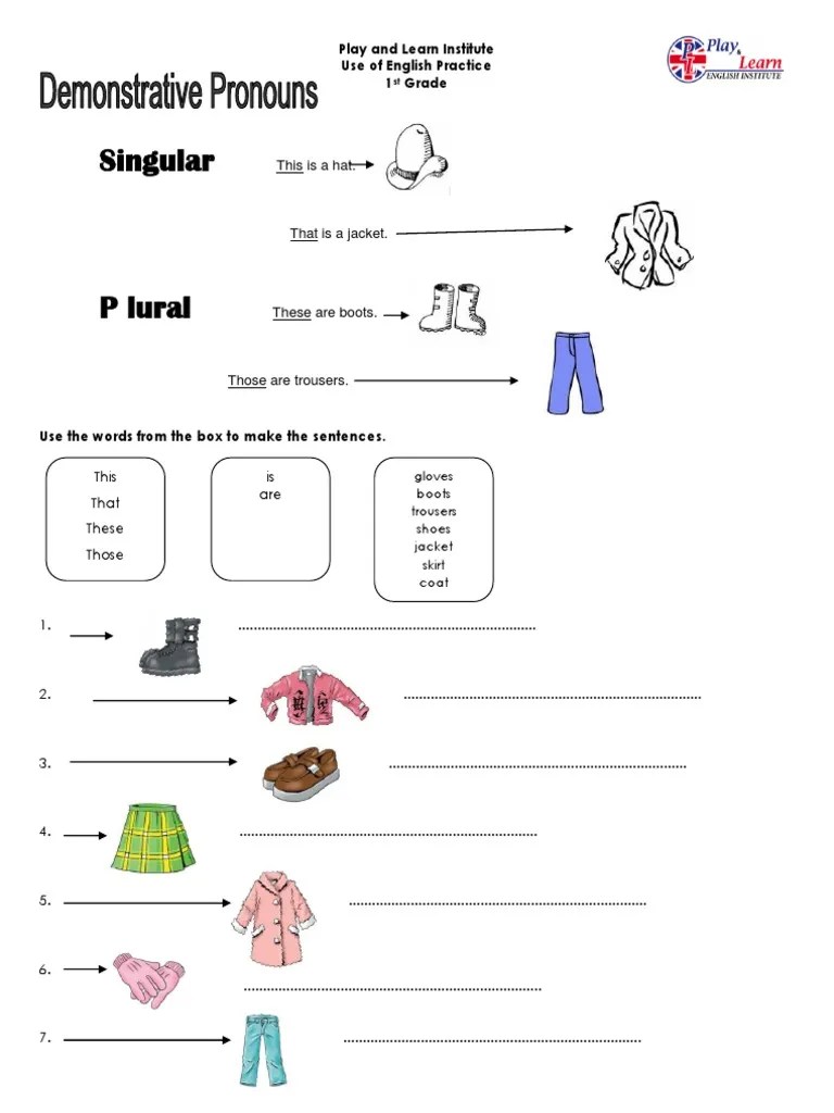 Learning Plural Nouns A Practice Exercise on Singular and Plural Forms