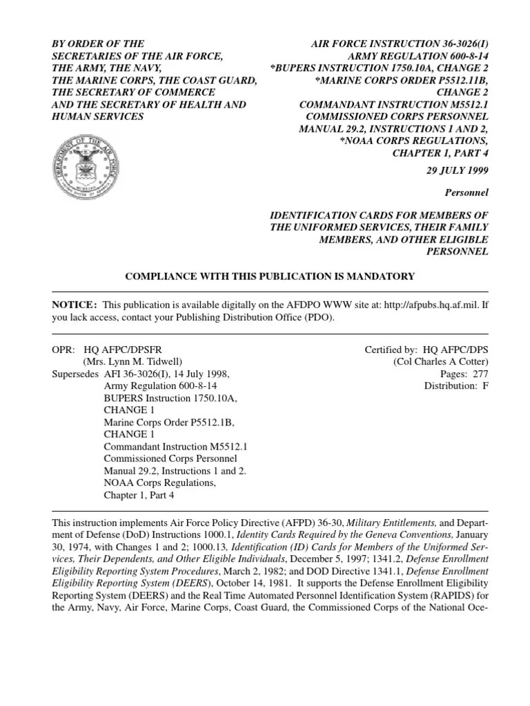 Ar 600814 Identification Cards PDF Social Security Number