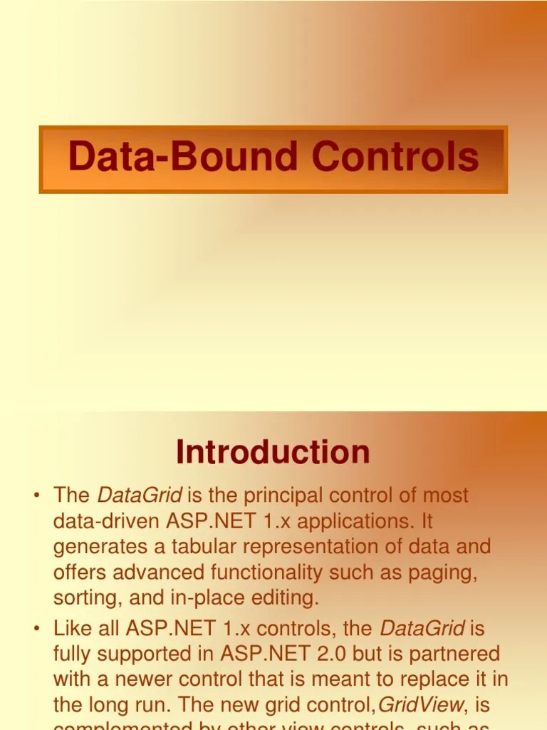 Navigating the Hierarchy of DataBound Controls A Guide to