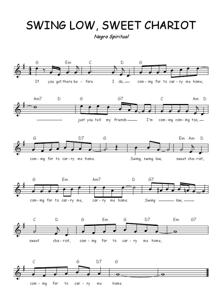 Swing Low Sweet Chariot