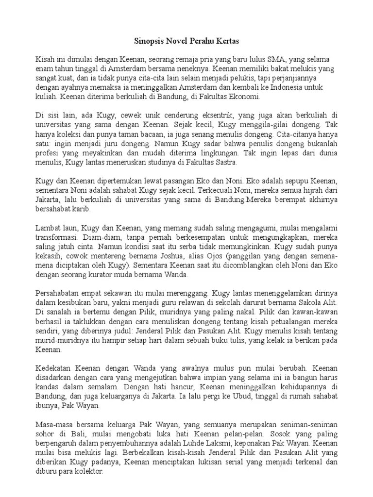 Sinopsis Novel | PDF