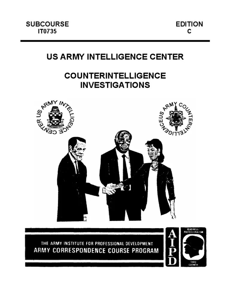 Army Counterintelligence Investigations Sabotage Combustion