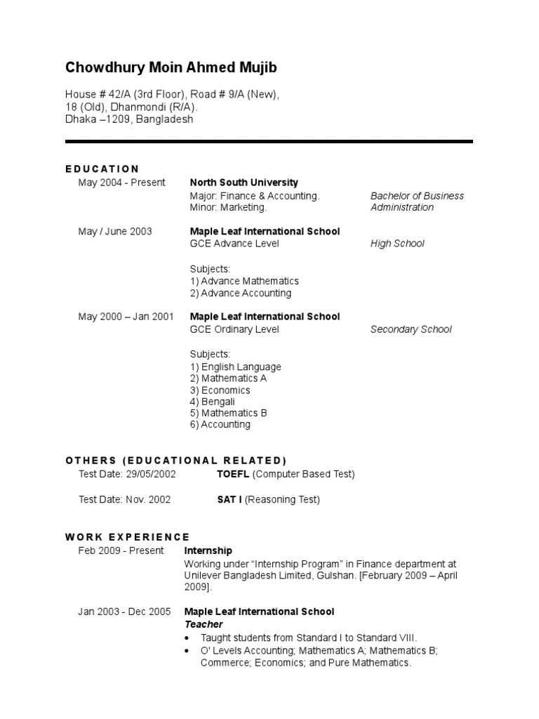 Learn how to format a cv in word & choose the best cv format for your needs. Chowdhury Moin Ahmed Mujib (Bio Data) | Bangladesh