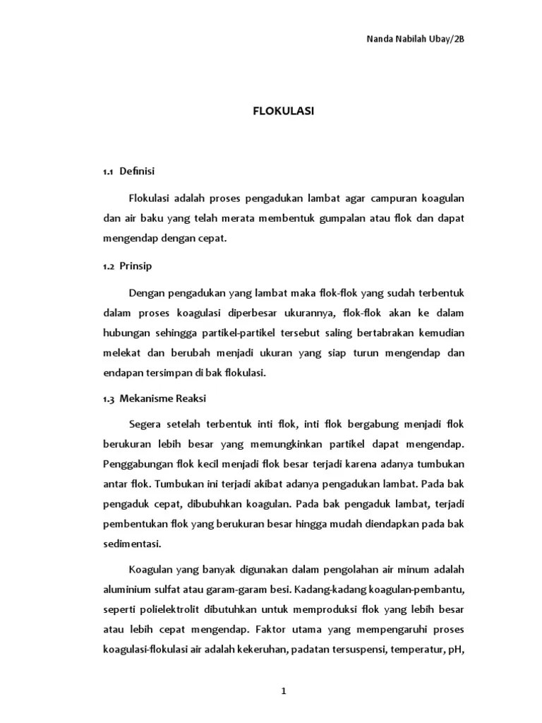 Flokulasi | PDF