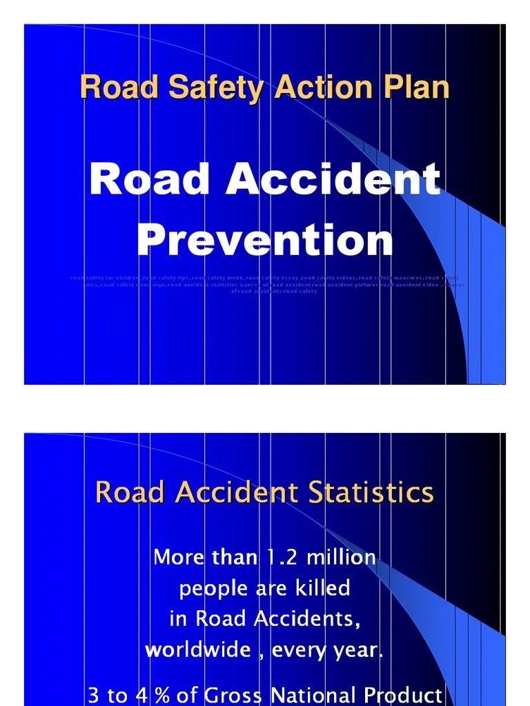 Road Safety Project PowerPoint Presentation free download