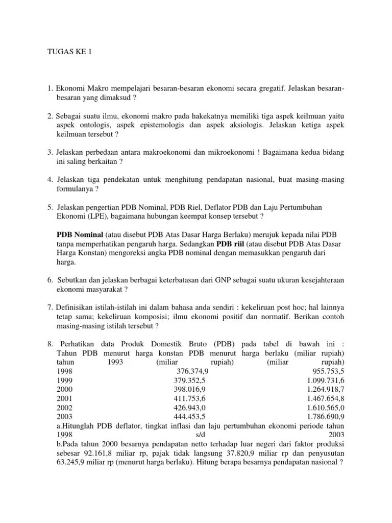 Pengertian Produk Domestik Bruto Brainly