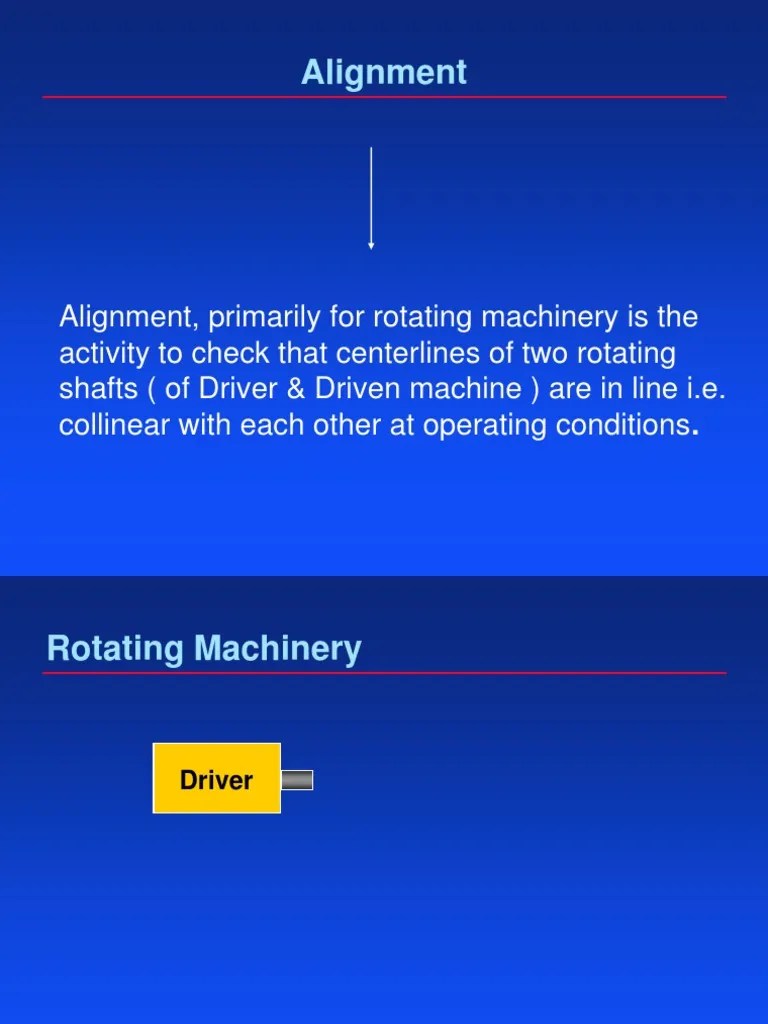 alignment.ppt Bearing (Mechanical) Mechanical Engineering