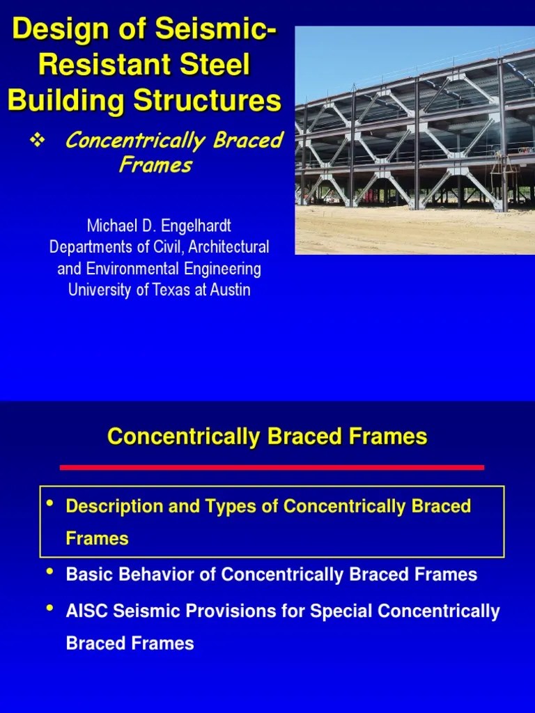 Seismic Design of Concentrically Braced Frames PDF Buckling Beam