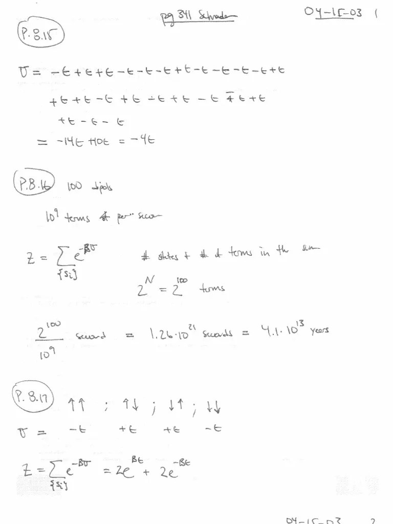 Schroeder Thermal Physics Solutions Part 5