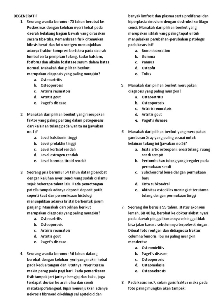 Contoh Soal Pilihan Ganda Tentang Kasus Sirosis Hati Doc