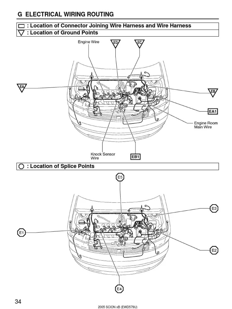 Scion XB 2005 Wiring Connectors | Electrical Connector | Wheeled Vehicles