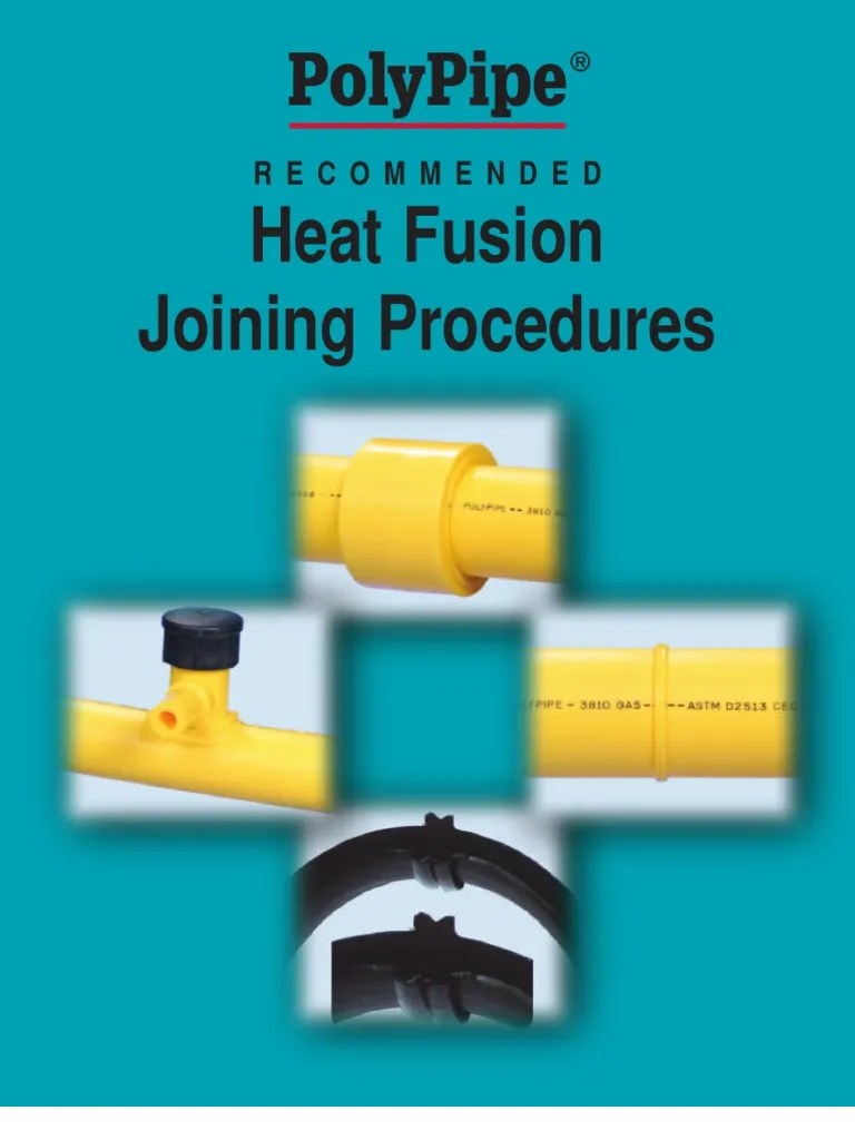 HDPE PVC Heat Fusion Joining Procedure Pipe (Fluid Conveyance) Hvac