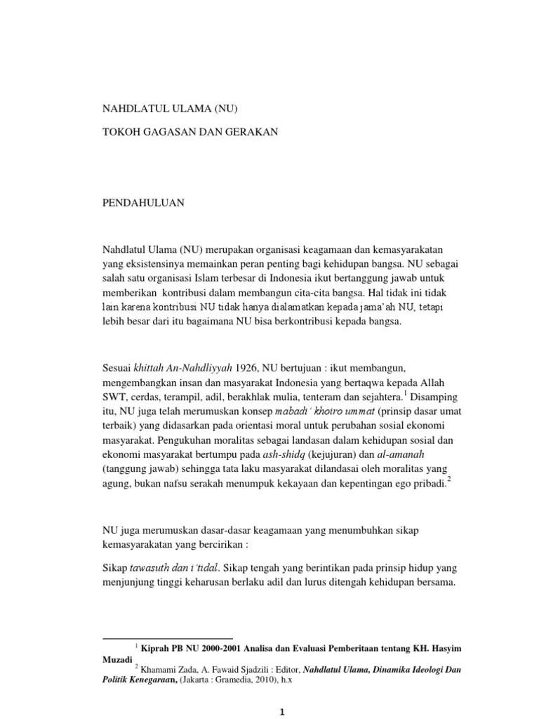 Makalah Nahdlatul Ulama