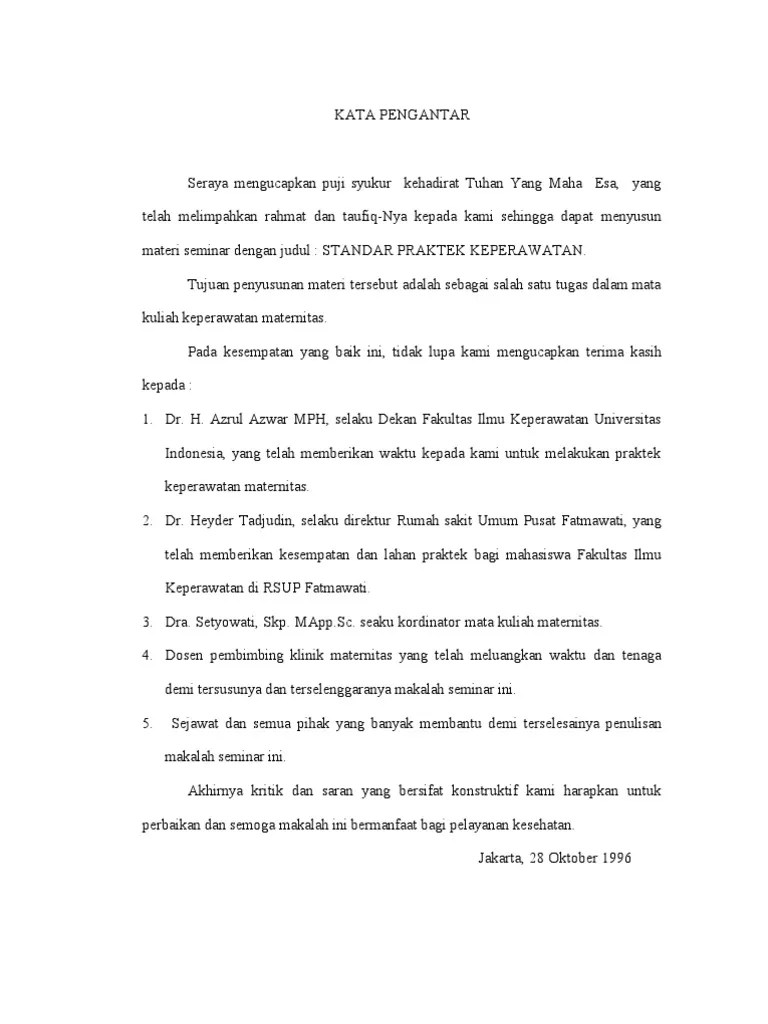 Standar Praktek Keperawatan.