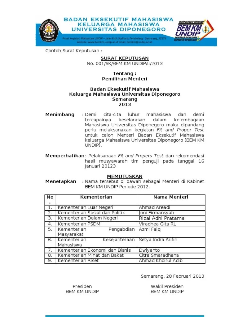 Bismillah Contoh Surat SOP