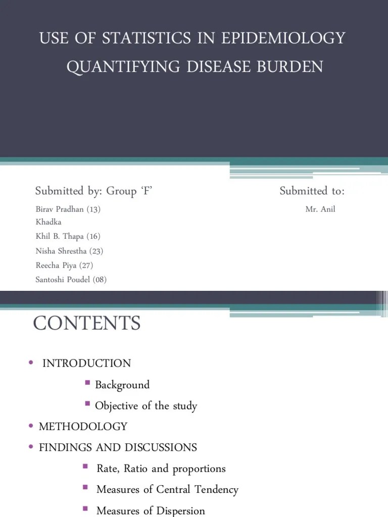 Quantifying Disease Burden Through Biostatistical Tools An Analysis of