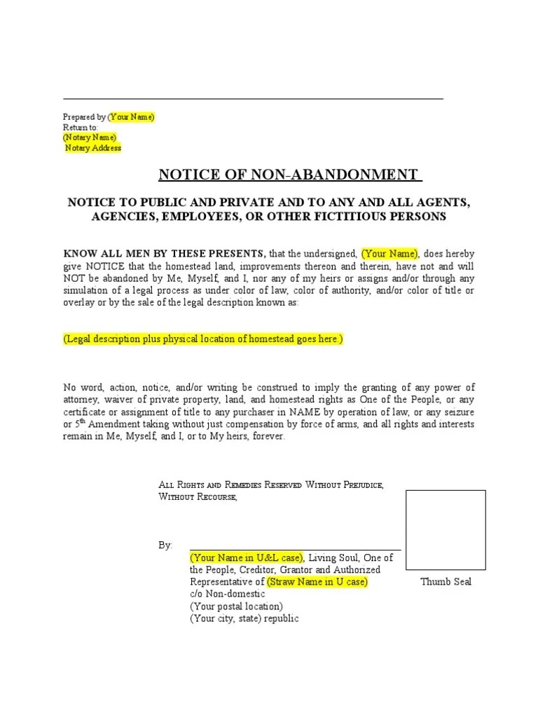 Notice of NonAbandonment PDF